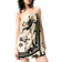 H&M Draped Bandeau Dress - Light Beige