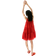 H&M Tiered A-Line Dress - Bright Red