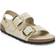 Birkenstock Milano Big Buckle Natural Leather Patent - Ecru
