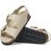Birkenstock Milano Big Buckle Natural Leather Patent - Ecru