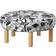 IKEA Stockholm 2025 Black/White Sittpuff 40cm