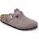 Birkenstock Boston Braided Suede Leather - Faded Purple