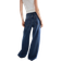 H&M Feather Soft Super Wide Ultra High Jeans - Dark Denim Blue