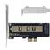 Tauoh 1 Piece NVMe PCIe M.2 NGFF SSD to X1 Adapter Card with Bracket