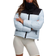 Jack1t Diamond Down Alps Slick Crop Jacket - Powder Blue/Black