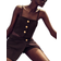 H&M Cropped Strappy Top - Dark Brown