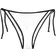 H&M Tie Tanga Bikini Bottoms - White/Black