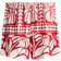 H&M Drawstring Shorts - Bright Red/Patterned