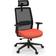 Cwy Ergonomic Headrest Black/Orange Kontorstol 126cm