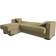 Dmora Armadillo Beige Sofa 230cm 3 Seater