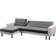 Habitat et Jardin Theo convertible White/Grey corner Sofa 258cm 4 Seater