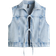 H&M Tie-Front Denim Waistcoat - Light Denim Blue