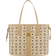 MCM Liz Shopper in Visetos - Beige/Black