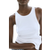 H&M Ribbed Silk Blend Vest Top - White