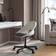 IKEA Loberget/Malskar White/Black/Dark Grey Kontorsstol 90cm
