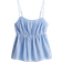 H&M Peplum Strappy Top - Blue/Striped