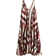 H&M Voluminous Maxi Dress - Rust Red/Patterned
