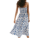 H&M Smocked Dress with Narrow Straps - Blue/White