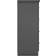 SECONIQUE Nevada Grey Chest of Drawer 81x116cm