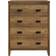 GFW Boston Knotty Oak Chest of Drawer 73x95.2cm