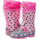 Playshoes Girl's Rubber Rain Boots - Pink Cat