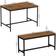 Home Discount Roslyn Brown Dining Set 70x110cm 3pcs