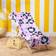 OHS Pastel Leopard Bath Towel Purple (152x71cm)