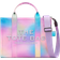 Marc Jacobs Airbrush Canvas Medium Tote Bag - Blue Multi