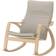 IKEA Poang Knisa light beige/White stained oak veneer Gyngestol 95cm