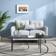 Homcom Loveseat Grey Sofa 78cm 2 Seater