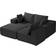 VEVOR Modular Sectional L Shaped Cloud Couch Black Sofa 268cm