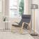 IKEA POÄNG Skiftebo Dark Grey/Birch Veneer Gyngestol 95cm