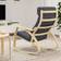 IKEA POÄNG Skiftebo Dark Grey/Birch Veneer Gyngestol 95cm