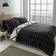 Catherine Lansfield Linear Curve Geometric Duvet Cover Beige, Black (200x135cm)
