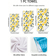 Shein 1pc Modern Lemon Pattern Beach Guest Towel Multicolour (70x35cm)