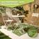 Dreamscene Palm Tree Leaf White, Green 120x170cm