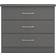 SECONIQUE Nevada 3d Effect Grey Chest of Drawer 81x71cm