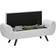 Homcom Upholstered Linen One Size Storage Bench
