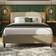 GFW Addison King Size Beige Frame Bed
