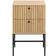 Furniture To Go XXXL Nachtkästchen Schwarz Eichefarben Nachttisch