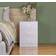 SECONIQUE Dakota White 3 Drawer Bedside Table