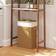 Homcom Laundry Hamper with Removable Washable Liner Bag Brown