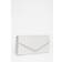 Quiz Silver Thin Clutch Bag - Grey
