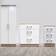 Swift Crowndale Devon 3 Piece White Matt and Oak Bedroom Furniture Set Bedside Table