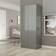 SECONIQUE Denver 2 Door Grey Gloss Wardrobe
