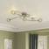 GoodHome Phaidros Plate Metal Chrome 5 Lamp LED Ceiling Flush Light