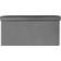 OHS Folding Ottoman Box Tub Space Charcoal Foot Stool 40cm