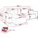 Mirjan24 Karl Cream Soffa 244cm 4-sits
