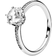 Pandora Sparkling Crown Solitaire Ring - Silver/Transparent