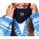 H Get Cozy Fleece Neck Warmer - Dark Blue/Silver Logo